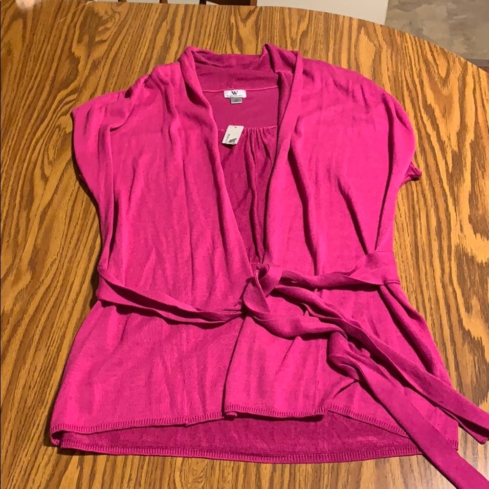 Worthington pink sweater/cover